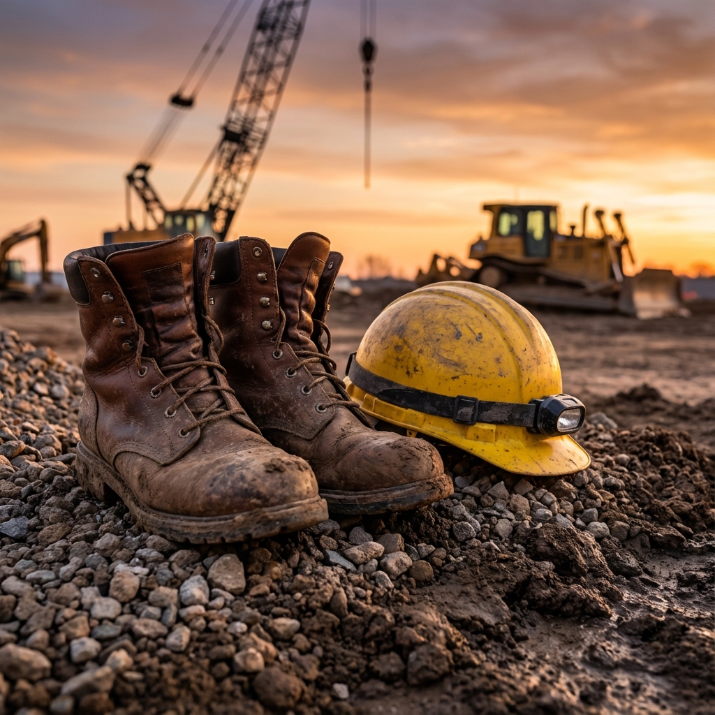 Construction Work Gear on Site